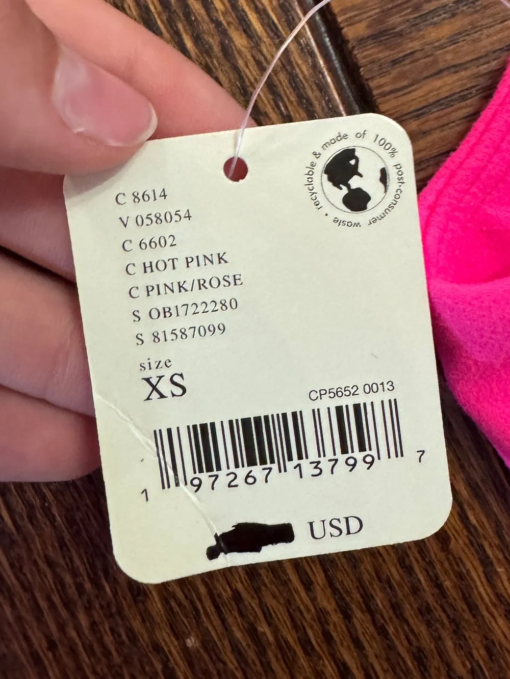 Free People Hot Pink Racerback Sports Bra
